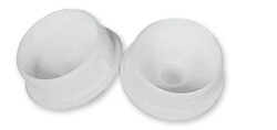 Two Plastic Spatter Shield Roller End Caps