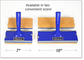 Padco's Deck & Fence Stain Pads are available in two convenient sizes