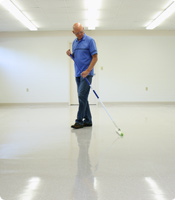Padco floor coaters are ideal for large airplane hangar floors