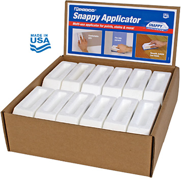 Snappy Applicators in a counter display box